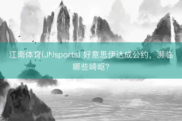 江南体育(JNsports) 好意思伊达成公约，濒临哪些崎岖？